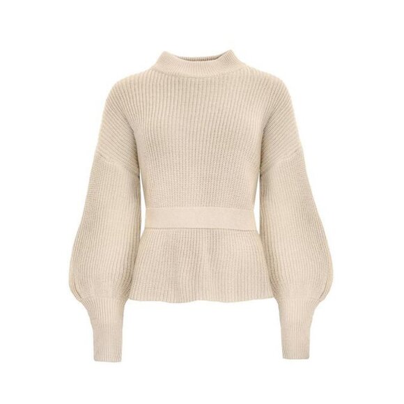 Pixie Market Belted Balloon Sleeve Sweater - sz Medium - Picture 6 of 12